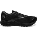Men's Brooks Ghost 14, Black/Black/Ebony, 13 2E Wide