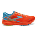 Men's Brooks Ghost 15, Orange/Blue/Yellow, 10.5 D Medium