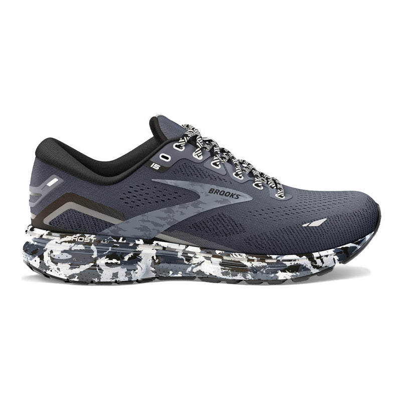 Men's Brooks Ghost 15, Ebony/Black/Oyster, 8.5 D Medium