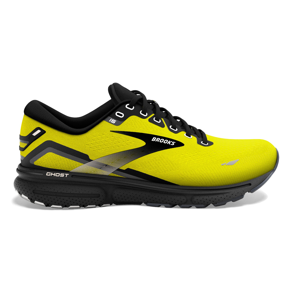 Men's Brooks Ghost 15, Nightlife/Black/Ebony, 10 D Medium