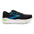 Men's Brooks Ghost Max, Black/Atomic Blue/Jasmine, 8 4E Extra Wide