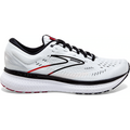Men's Brooks Glycerin 19, White/Black/Red, 10 D Medium