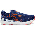 Men's Brooks Glycerin GTS 20, Blue Depths/Palace Blue/Orange, 12.5 2E Wide