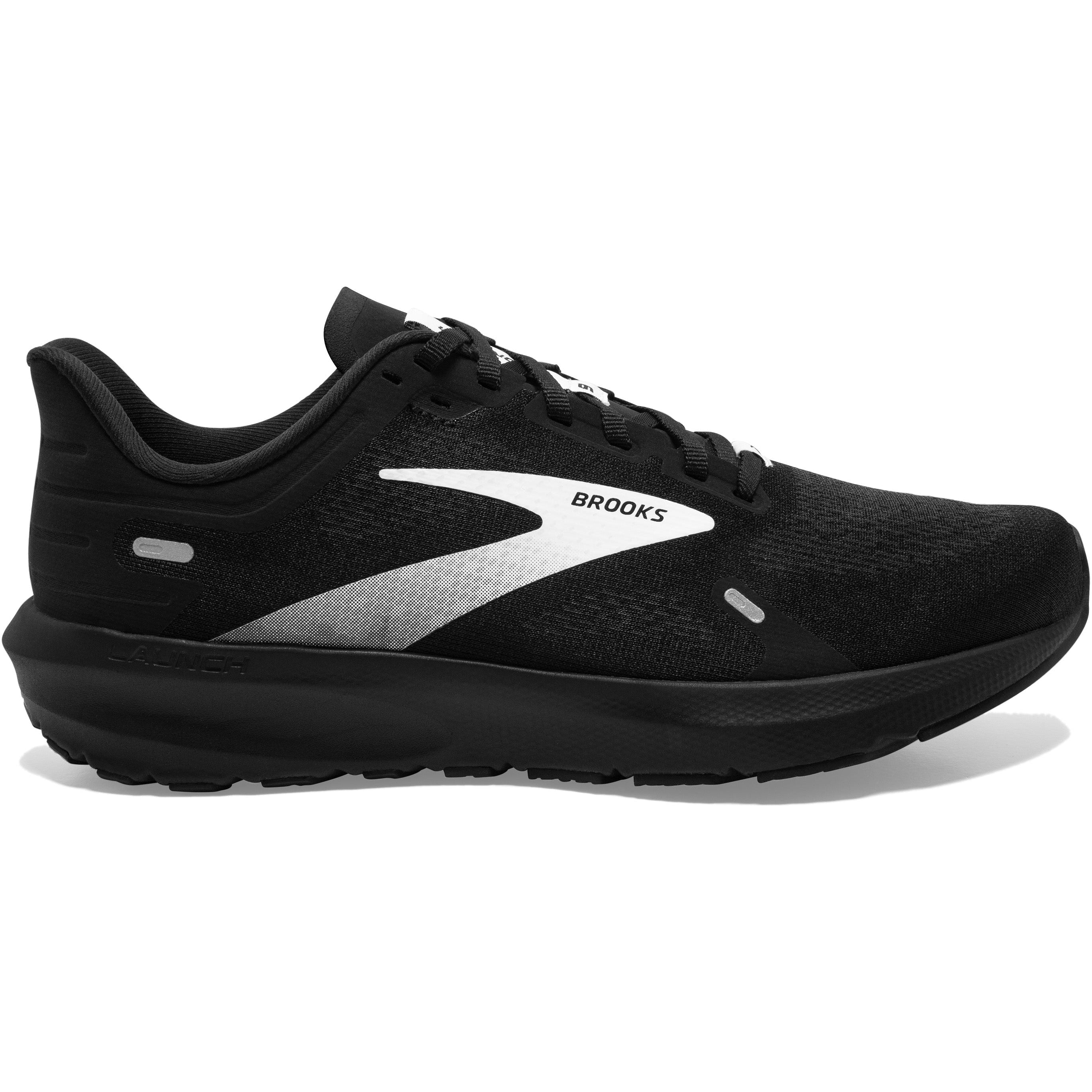 Men's Brooks Launch 9, Black/White, 7 2E Wide