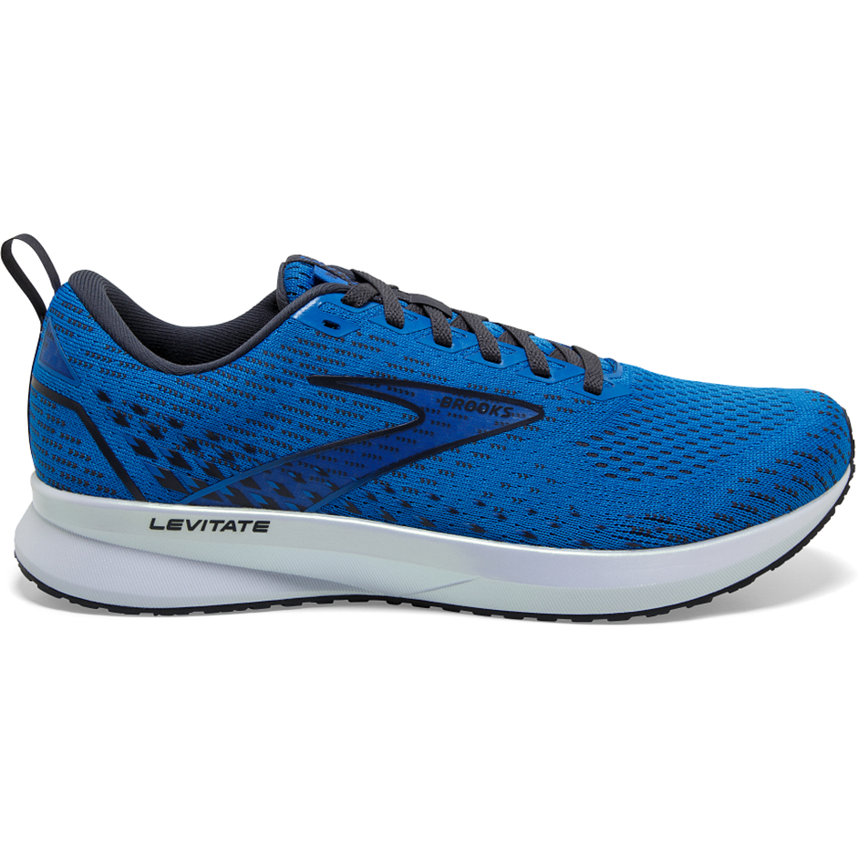 Men's Brooks Levitate 5, Blue/India Ink/White, 10.5 D Medium