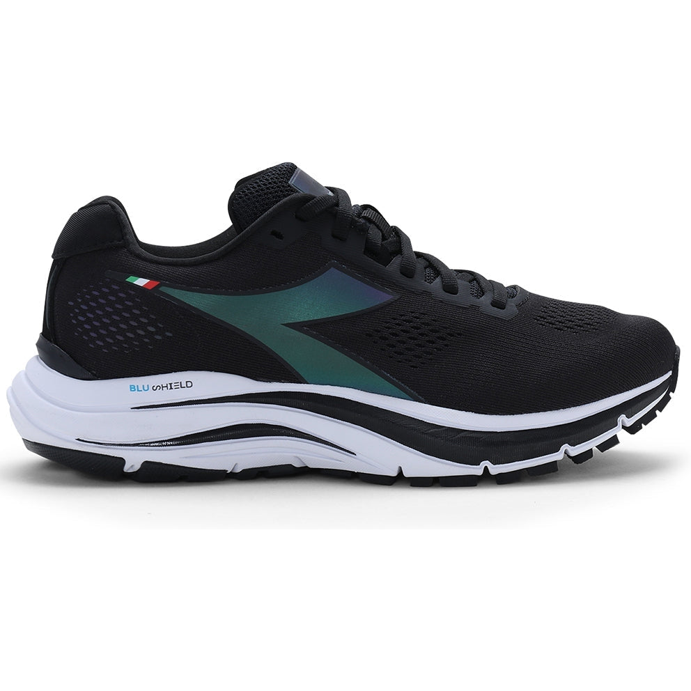 Men's Diadora Mythos Blushield 7 Vortice Hip, Black/White, 11.5 D Medium