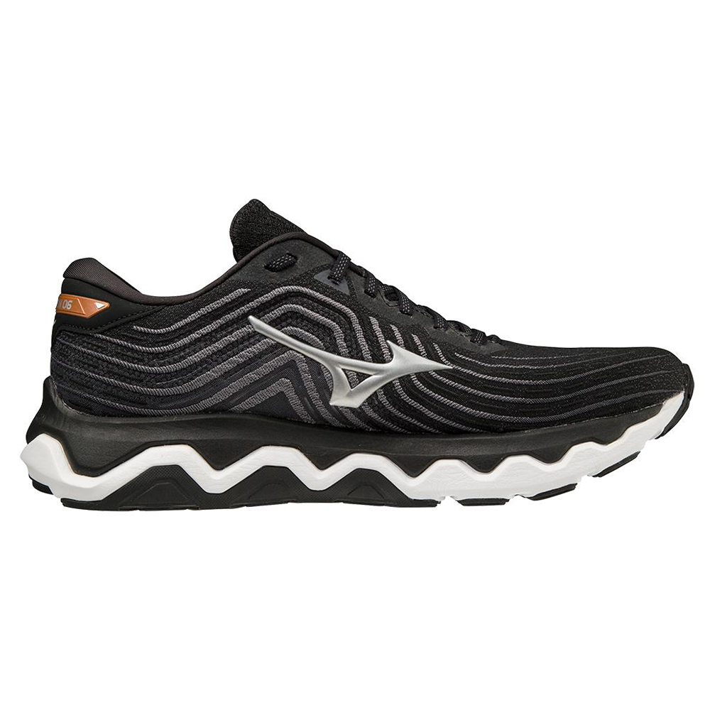 Men's Mizuno Wave Horizon 6, Black/Silver, 11 D Medium
