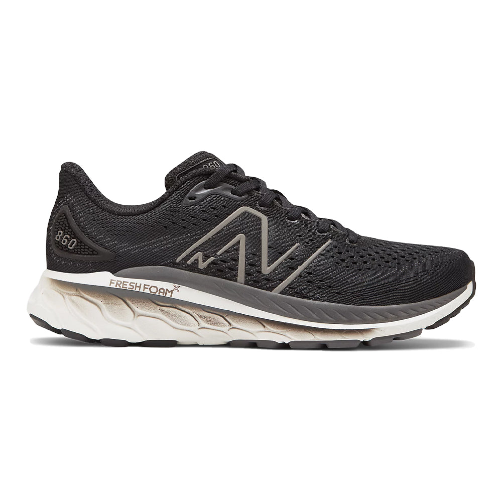Men's New Balance Fresh Foam X 860v13, Black, 12 D Medium