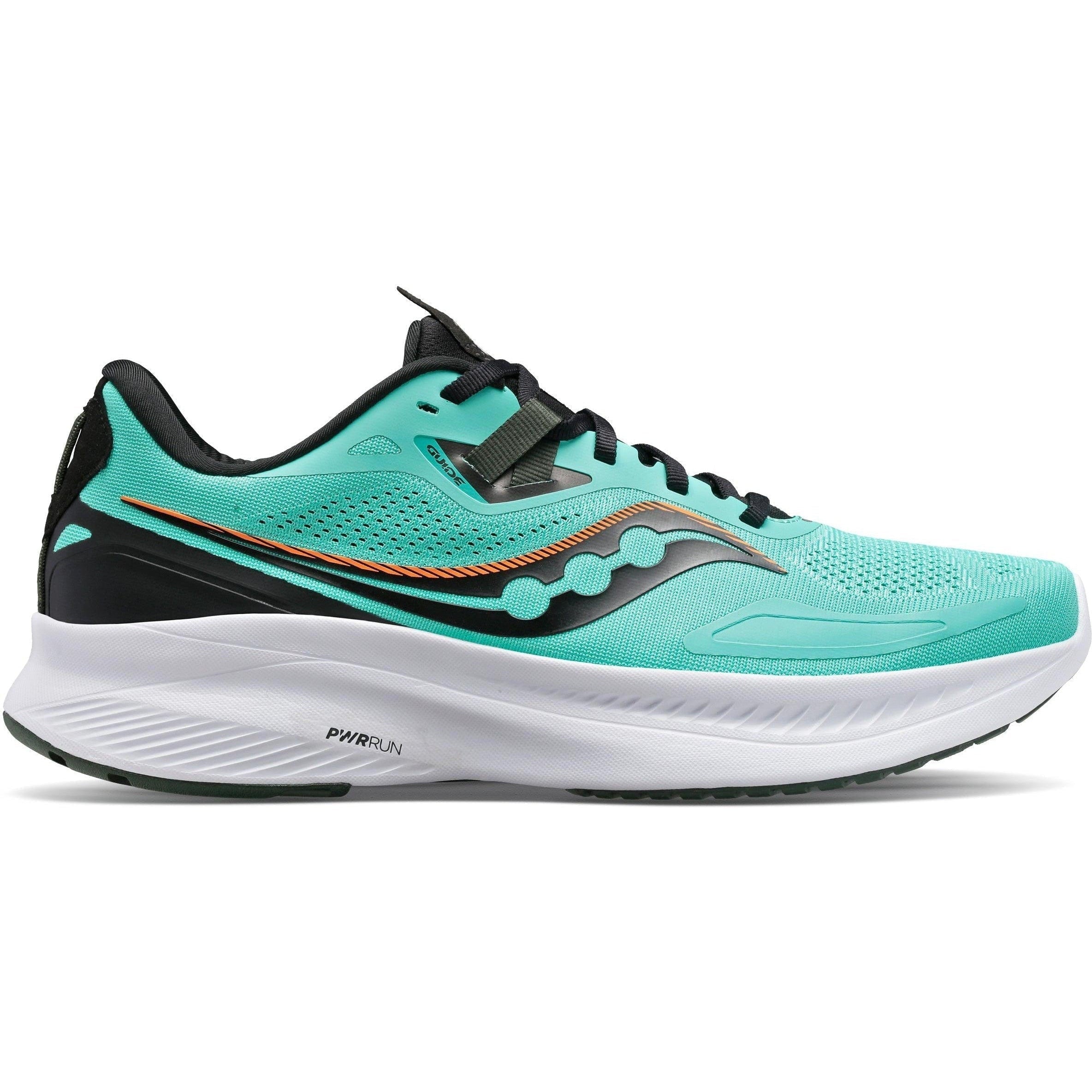 Men's Saucony Guide 15, Coolmint/Zest, 8.5 D Medium