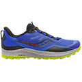 Men's Saucony Peregrine 12, Blue Raz/Acid, 9.5 D Medium