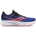 Men's Saucony Ride 15, SAPPHIRE/VIZIRED, 9 2E Wide