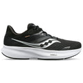 Men's Saucony Ride 16, Black/White, 8.5 D Medium