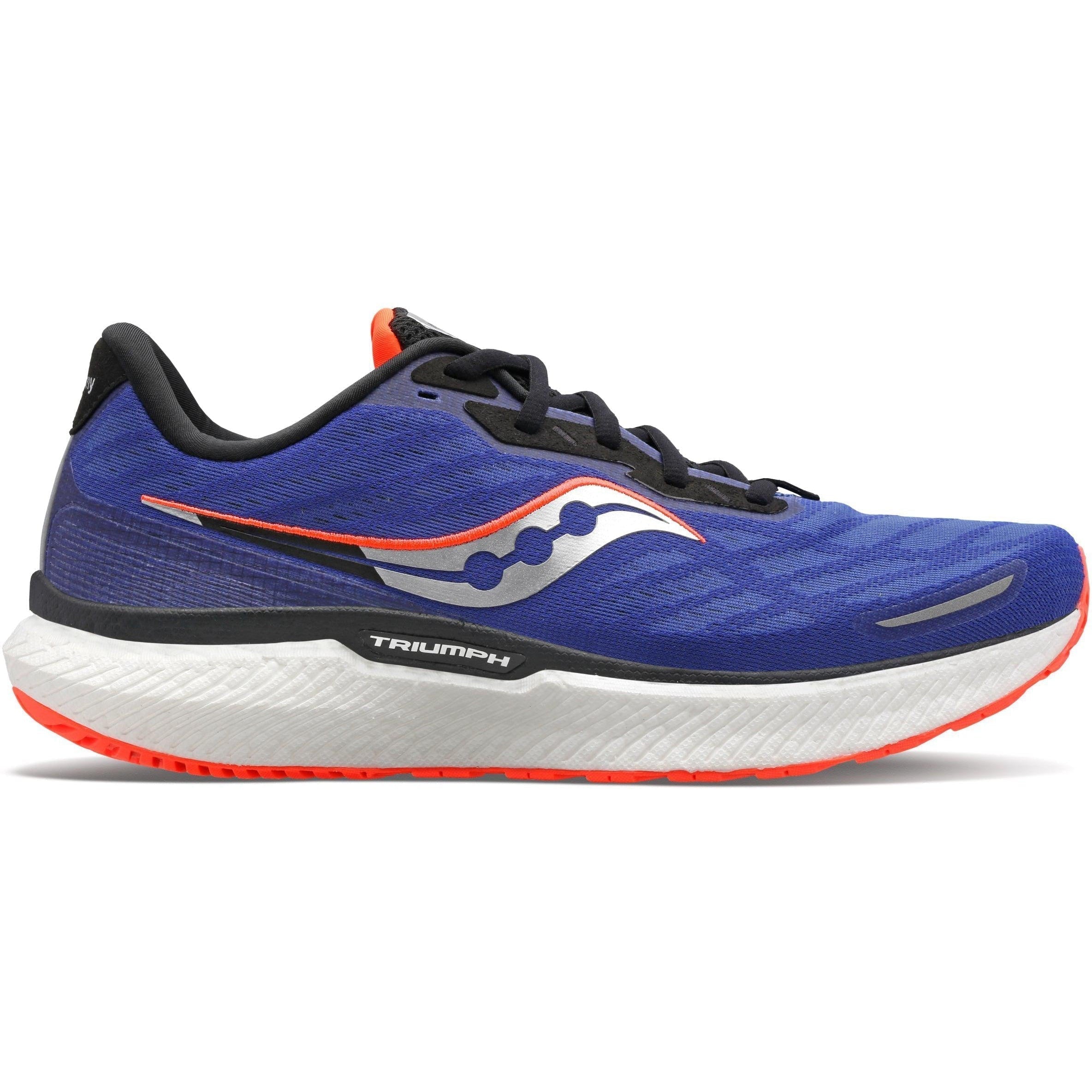 Men's Saucony Triumph 19, SAPPHIRE/VIZI RED, 11 D Medium
