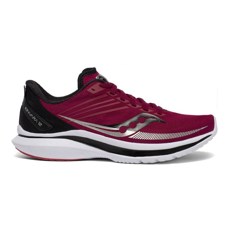 Women's Saucony Kinvara 12, Cherry/Black, 10 B Medium