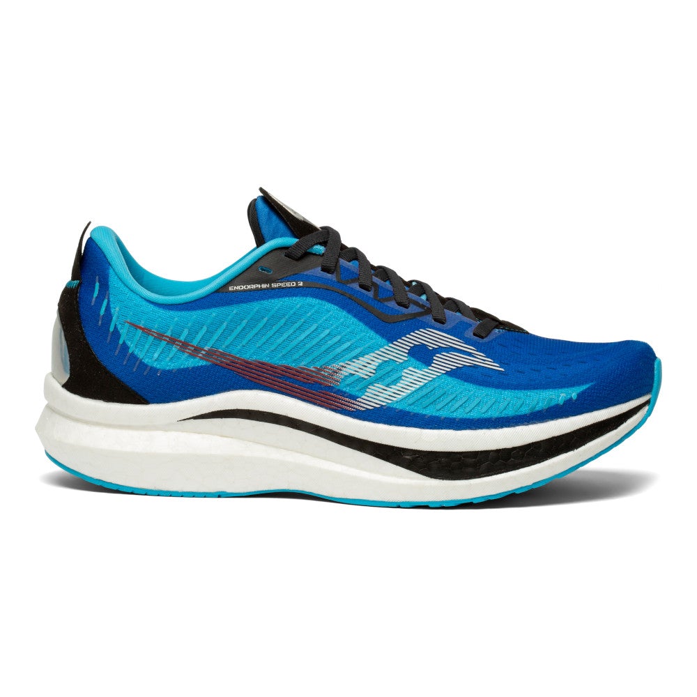 Men's Saucony Endorphin Speed, Royal/Black, 9.5 D Medium