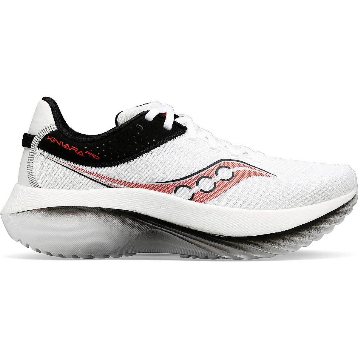 Men's Saucony Kinvara Pro, White/Infrared, 12 D Medium