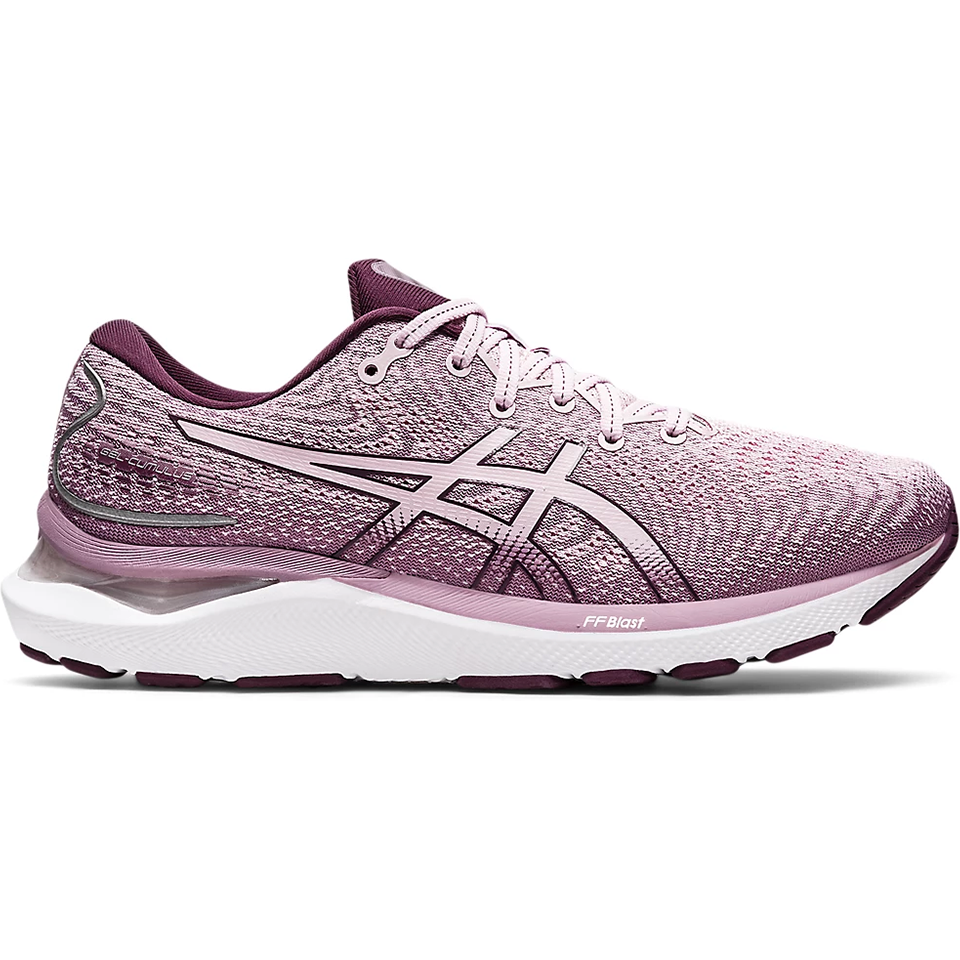 Women's Asics GEL-Cumulus 24, Barely Rose/Deep Plum, 8.5 B Medium
