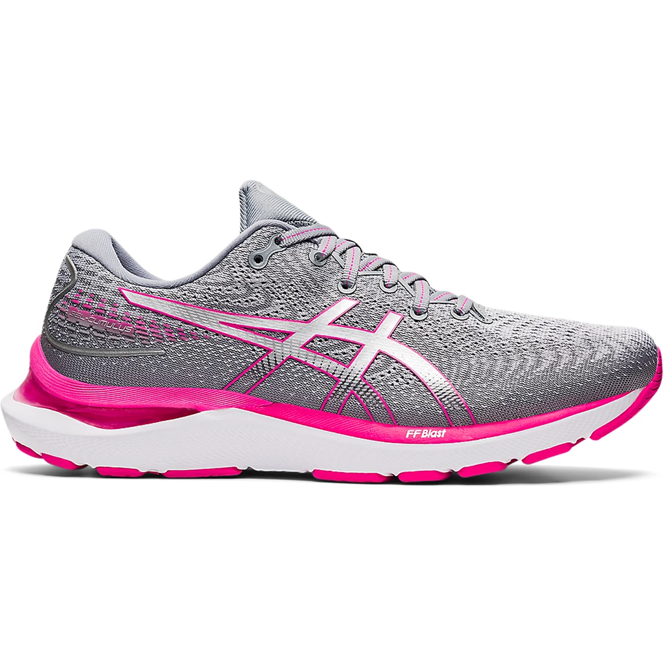 Women's Asics Gel-Cumulus 24, Sheet Rock/Pink Glo, 9 B Medium