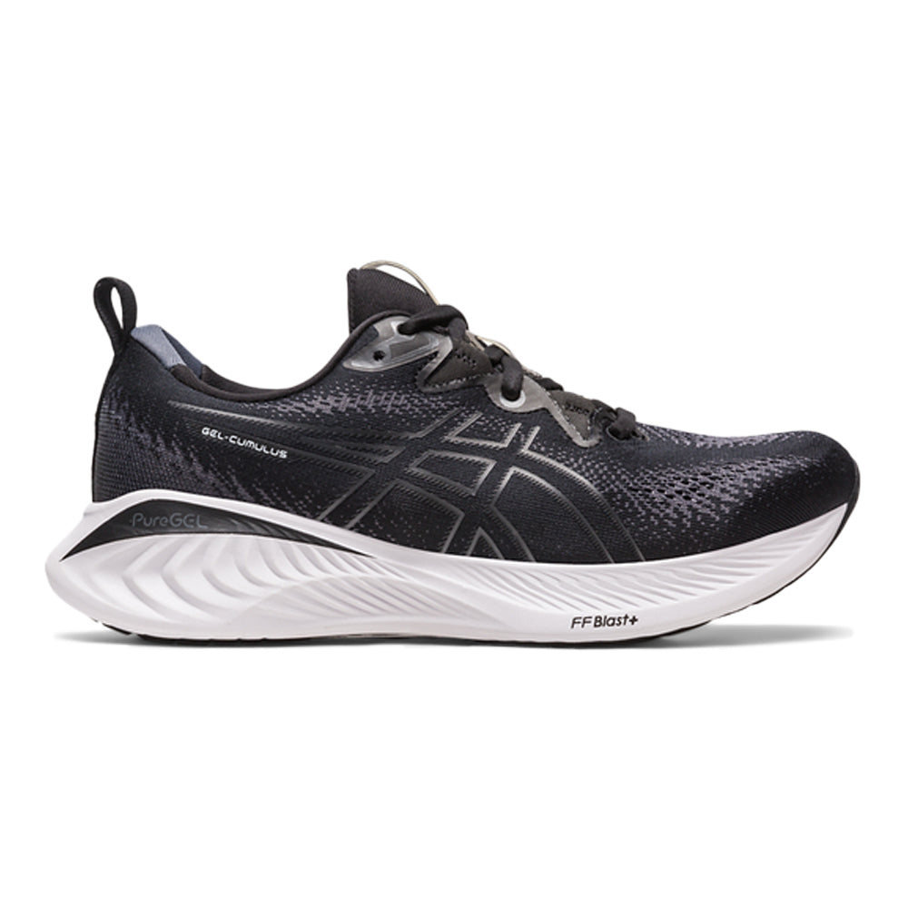Women's Asics Gel-Cumulus 25, Black/White, 10 B Medium