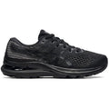 Women's Asics Gel-Kayano 28, Black/ Graphite Grey, 8 D Wide
