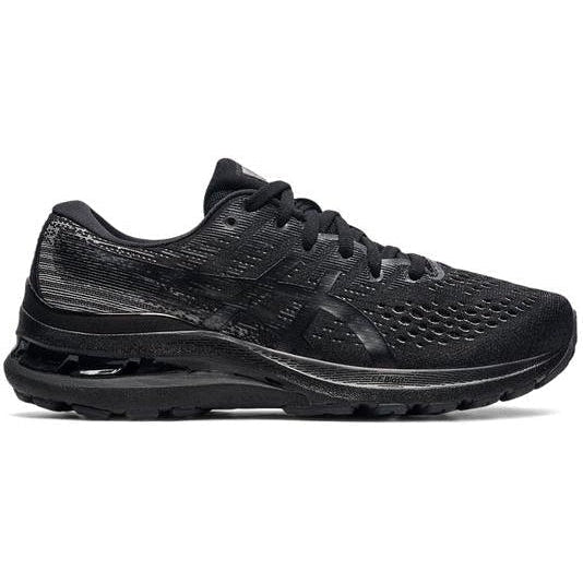 Women's Asics Gel-Kayano 28, Black/ Graphite Grey, 8 D Wide