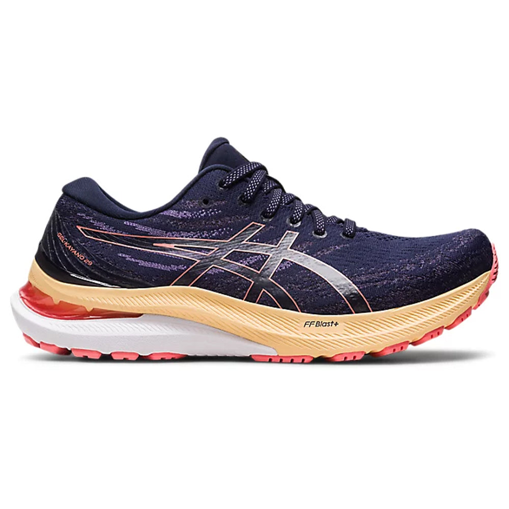 Women's Asics Gel-Kayano 29, Midnight/Papaya, 10.5 B Medium