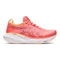 Women's Asics Gel-Nimbus 25, PAPAYA/DUSTY PURPLE, 10 B Medium