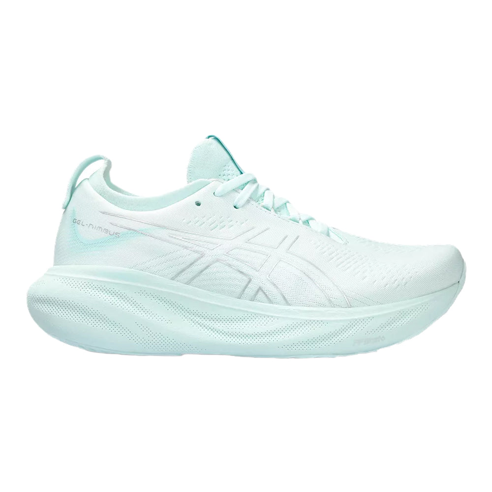 Women's Asics Gel-Nimbus 25, Soothing Sea/Pure Silver, 6 B Medium