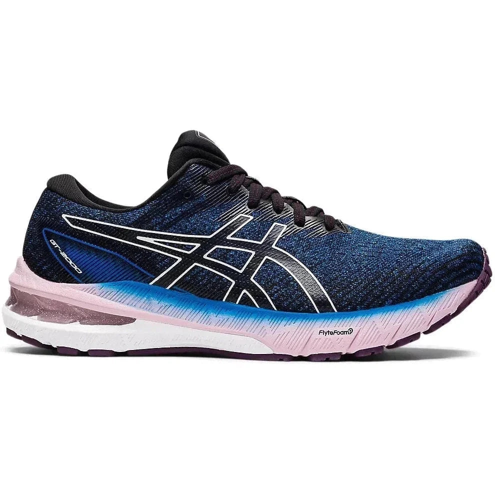 Women's Asics GT-2000 10, LAKE DRIVE/WHITE, 7.5 B Medium