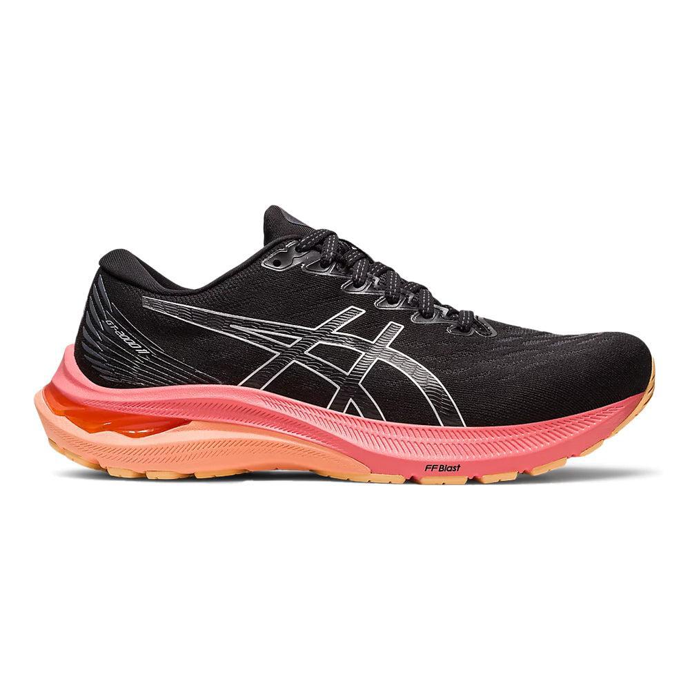 Women's Asics GT-2000 11, Black/Pure Silver, 12 B Medium