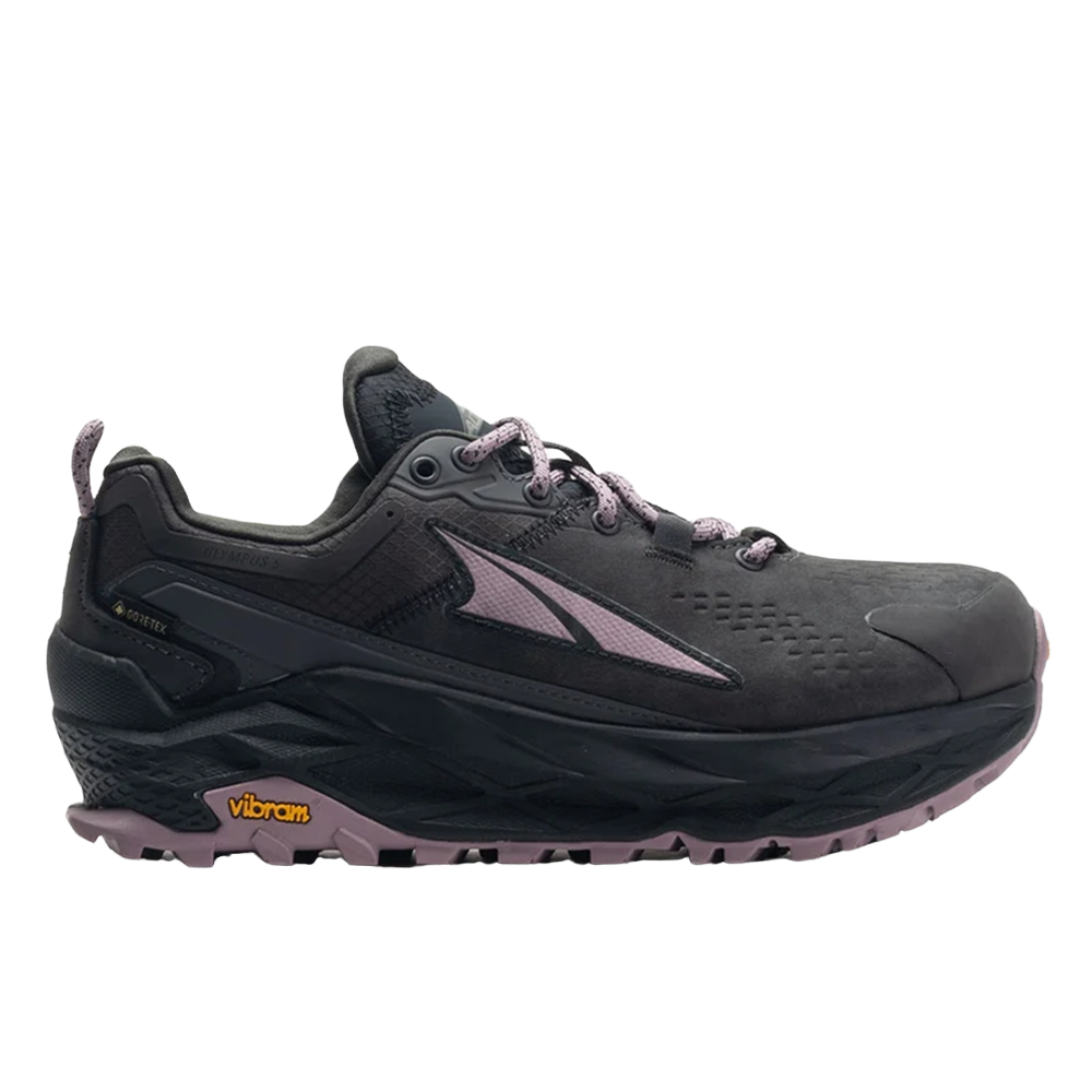 Women's Altra Olympus 5 Low GTX, Gray/Black, 9 B Medium