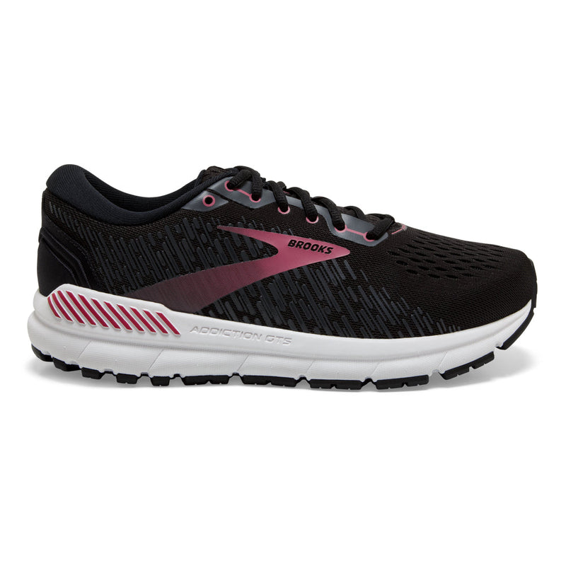 Women's Brooks Addiction GTS 15, Black/Ebony/Mauvewood, 11 2E Extra Wide