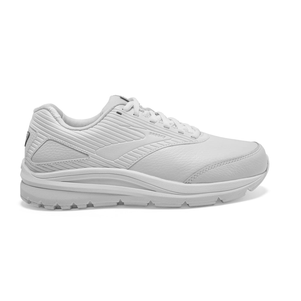 Women's Brooks Addiction Walker 2, White/White, 10.5 2E Extra Wide