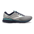 Women's Brooks Adrenaline GTS 22, Grey/Peacoat/Aruba, 6.5 B Medium
