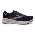 Women's Brooks Adrenaline GTS 22, Peacoat/Cobalt/Mauve, 6.5 B Medium