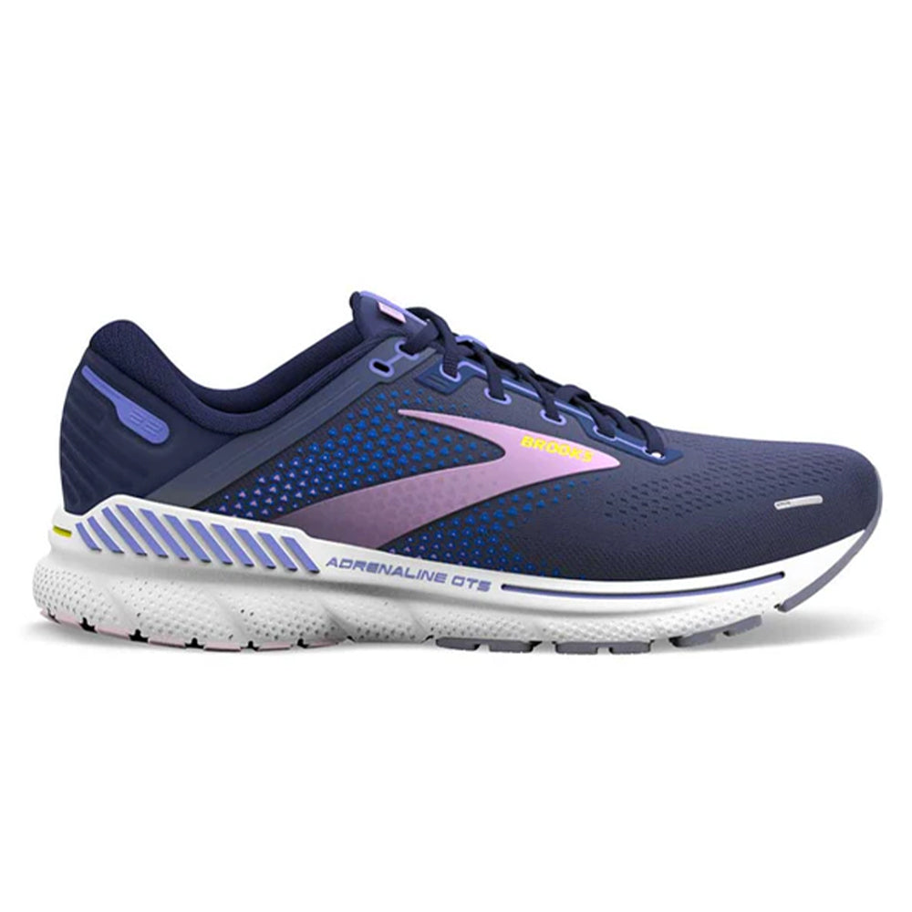 Women's Brooks Adrenaline GTS 22, Peacoat/Blue Iris/Rhapsody, 11 B Medium