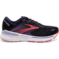 Women's Brooks Adrenaline GTS 22, Black/Purple/Coral, 5 D Wide