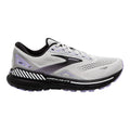 Women's Brooks Adrenaline GTS 23, Grey/Black/Purple, 7 B Medium