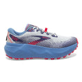 Women's Brooks Caldera 6, Oyster/Blissful Blue/Pink, 9 B Medium