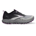 Women's Brooks Cascadia 17, Oyster/Blackened Pearl/Purple, 9.5 D Wide