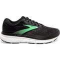 Women's Brooks Dyad 11, Black/Ebony/Green, 7 D Wide