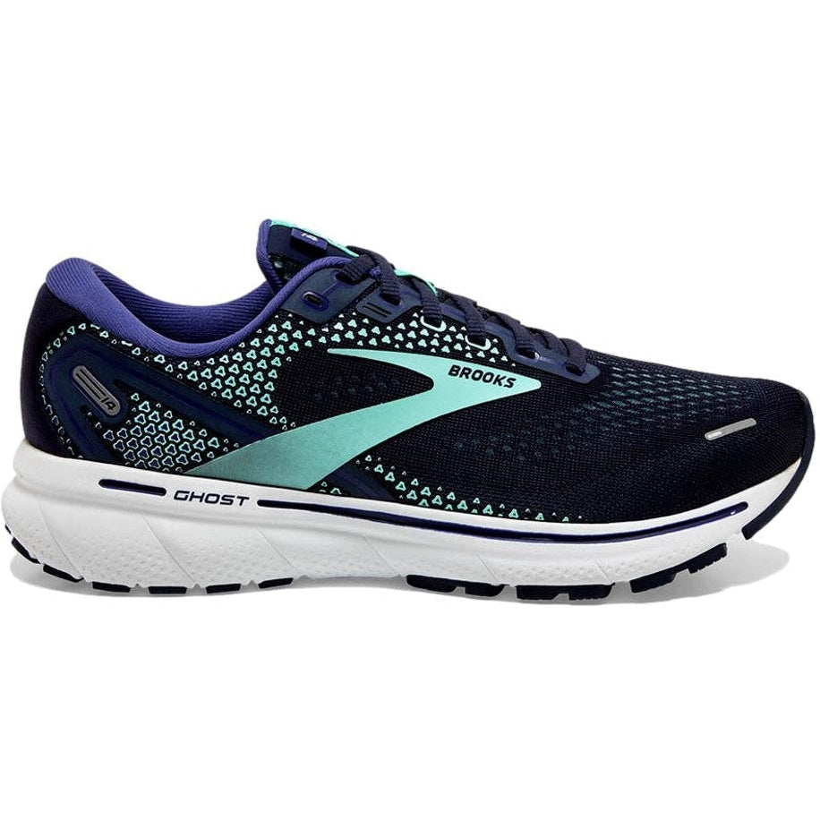 Women's Brooks Ghost 14, Peacoat/Yucca/Navy, 7.5 2A Narrow