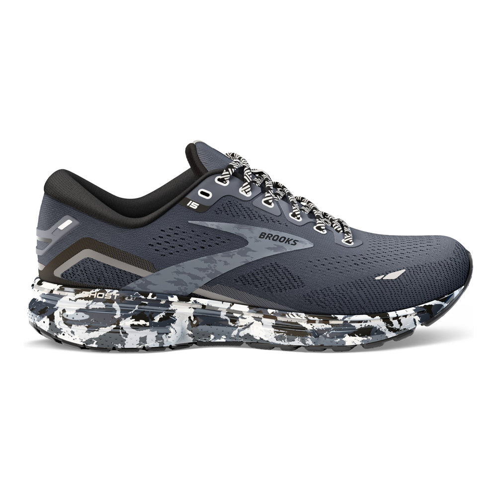 Women's Brooks Ghost 15, Ebony/Black/Oyster, 5.5 B Medium