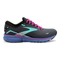 Women's Brooks Ghost 15, Black/Blue/Aruba, 11 B Medium