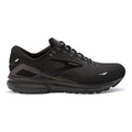 Women's Brooks Ghost 15, Black/Black/Ebony, 11.5 D Wide
