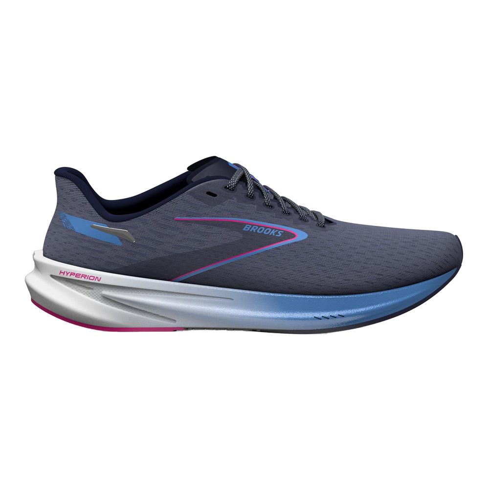Women's Brooks Hyperion, Ebony/Open Air/Lilac Rose, 8 B Medium
