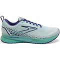 Women's Brooks Levitate 5, White/Navy Blue/Yucca, 11 B Medium