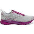 Women's Brooks Levitate 5, Grey/Lavender/Baton Rouge, 9.5 B Medium