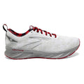 Women's Brooks Levitate 6, White/Red/Silver, 6 B Medium