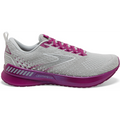 Women's Brooks Levitate GTS 5, Grey/Lavender/Baton Rouge, 8 B Medium
